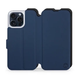 Etui Soft Touch do Apple iPhone 15 Pro Max - wzór Głęboki granat z czernią