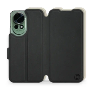 Etui Soft Touch do Huawei Nova 13 - wzór Satynowa czerń z platyną