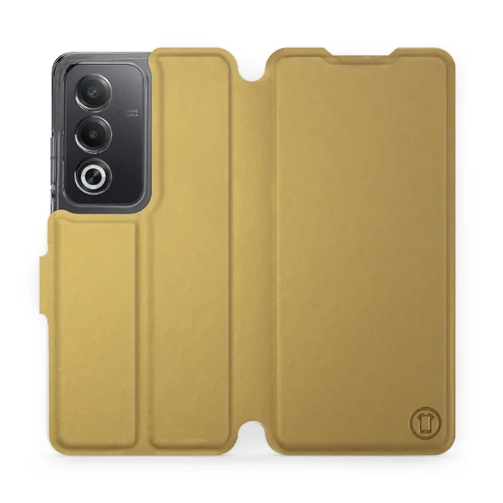 Etui do OPPO A80 5G - wzór Gold&Orange