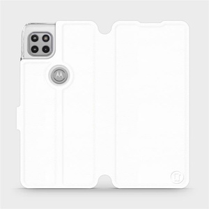 Etui do Motorola Moto G 5G - wzór White&Orange