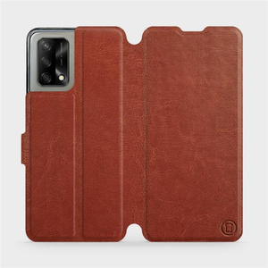 Etui do OPPO A74 - wzór Brown&Orange