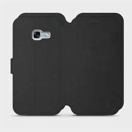 Etui Soft Touch do Samsung Galaxy A3 2017 - wzór Satynowa czerń