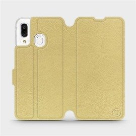 Etui do Samsung Galaxy A40 - wzór Gold&Gray