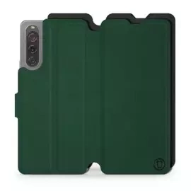 Etui Soft Touch do Sony Xperia 10 V - wzór Miejska zieleń z czernią