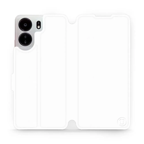 Etui do Xiaomi POCO C65 - wzór White&Orange