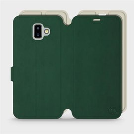 Etui Soft Touch do Samsung Galaxy J6 Plus 2018 - wzór Miejska zieleń z platyną