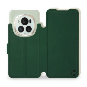 Etui Soft Touch do Huawei Honor Magic6 Pro - wzór Miejska zieleń z platyną