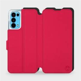Etui Soft Touch do OPPO RENO 5 5G - wzór Żywa czerwień z czernią