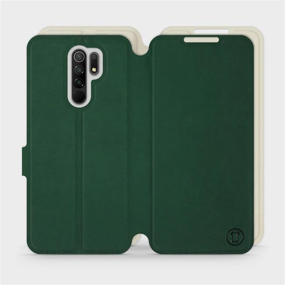 Etui Soft Touch do Xiaomi Redmi 9 - wzór Miejska zieleń z platyną