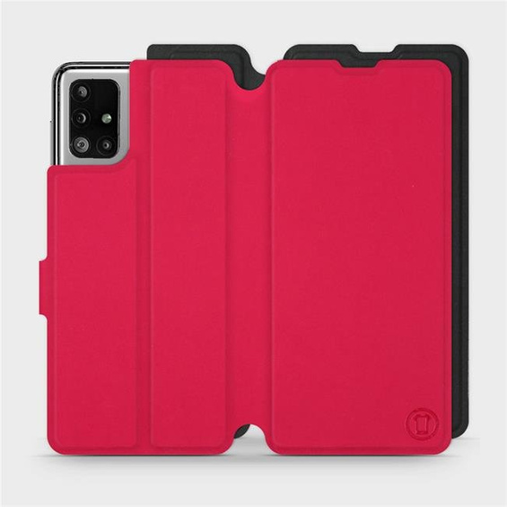 Etui Soft Touch do Samsung Galaxy M51 - wzór Żywa czerwień z czernią