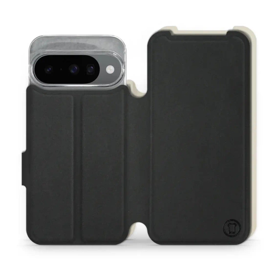 Etui Soft Touch do Google Pixel 10 - wzór Satynowa czerń z platyną