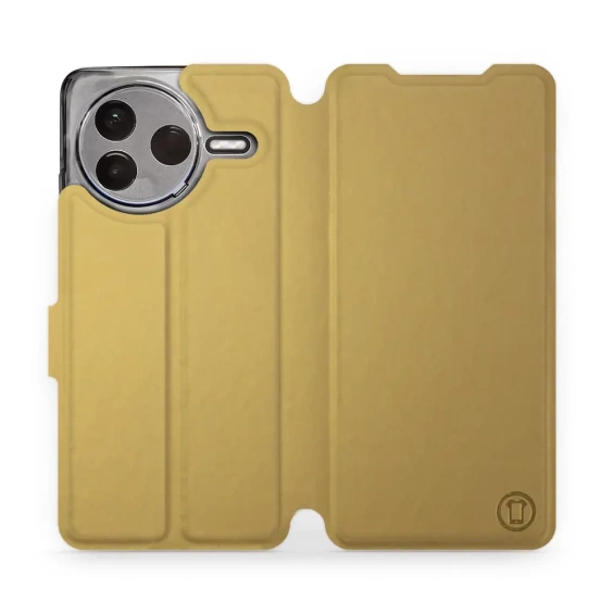 Etui do Xiaomi POCO F7 Pro 5G - wzór Gold&Orange