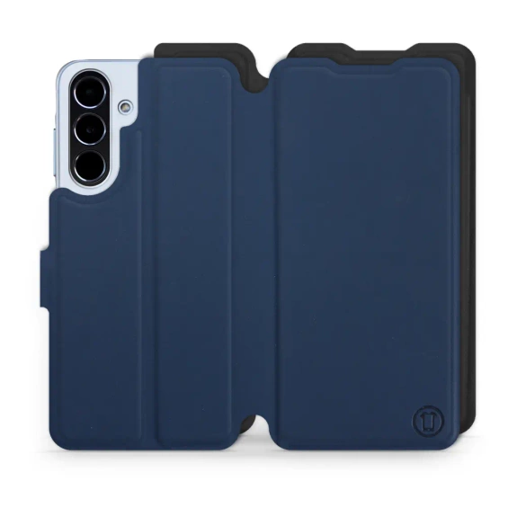 Etui Soft Touch do Samsung Galaxy A56 5G - wzór Głęboki granat z czernią