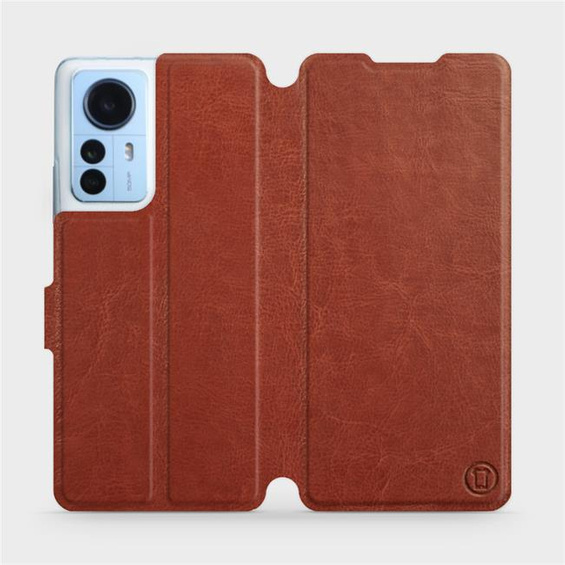 Etui do Xiaomi 12 Pro - wzór Brown&Orange
