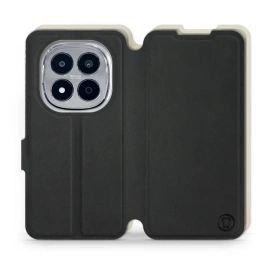 Etui Soft Touch do Xiaomi Redmi Note 15 Pro 5G - wzór Satynowa czerń z platyną