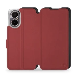 Etui Soft Touch do Realme C67 4G - wzór Zachodząca czerwień z czernią