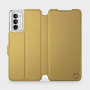 Etui do Motorola Moto G82 5G - wzór Gold&Orange