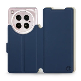 Etui Soft Touch do Infinix ZERO 40 5G - wzór Głęboki granat z platyną