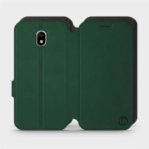 Etui Soft Touch do Samsung Galaxy J3 2017 - wzór Miejska zieleń z czernią