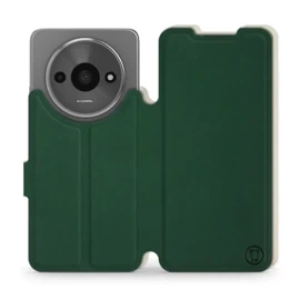 Etui Soft Touch do Xiaomi Redmi A3 - wzór Miejska zieleń z platyną
