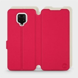Etui Soft Touch do Xiaomi Redmi Note 9 Pro - wzór Żywa czerwień z platyną