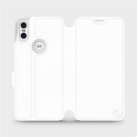 Etui do Motorola One - wzór White&Gray