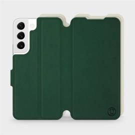 Etui Soft Touch do Samsung Galaxy S22 - wzór Miejska zieleń z platyną