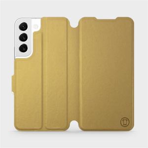 Etui do Samsung Galaxy S22 - wzór Gold&Gray