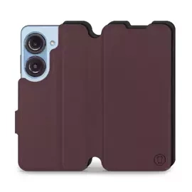 Etui Soft Touch do Asus Zenfone 10 - wzór Matowy burgund z czernią