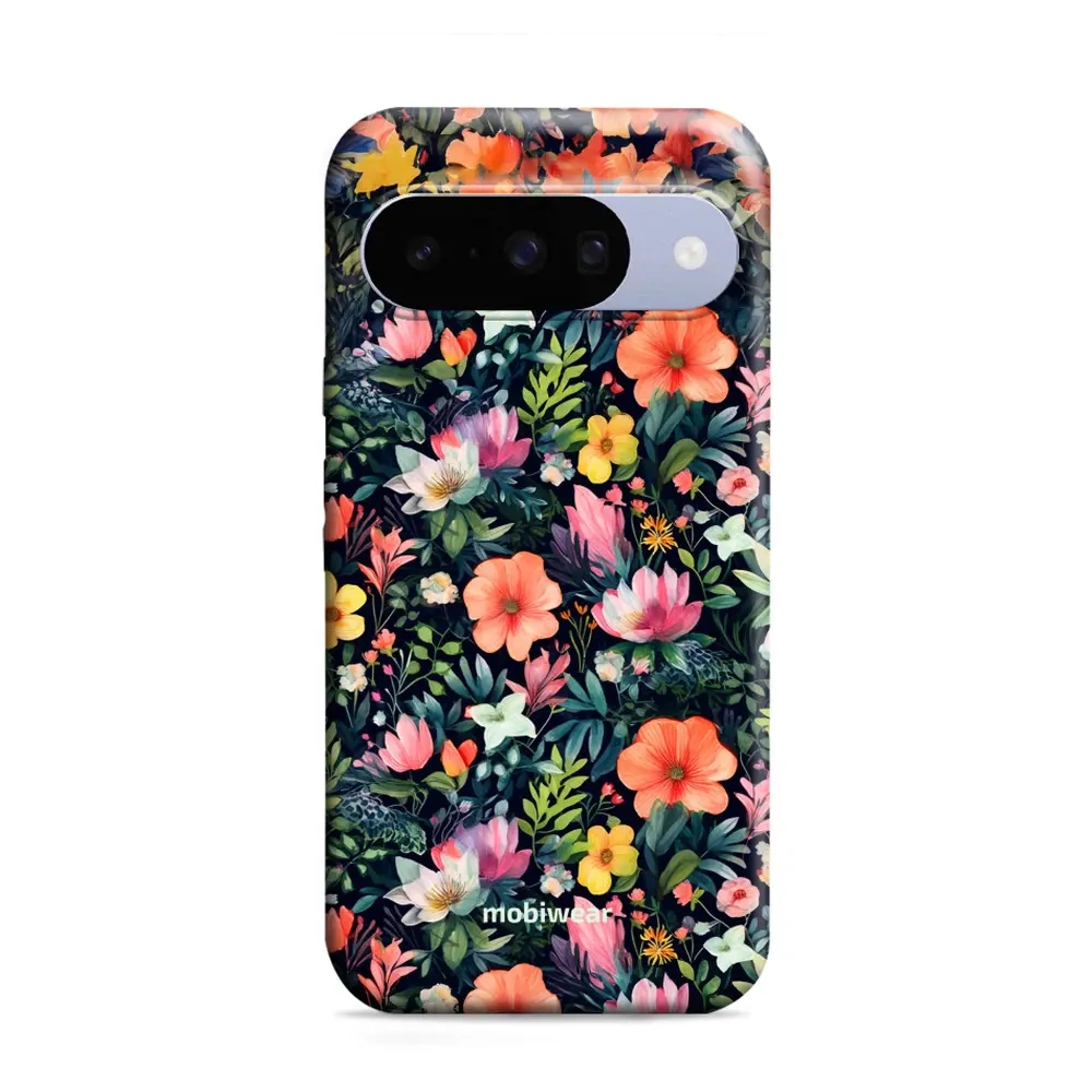 Mobiwear Elite Pro für Google Pixel 10, Geräteschutz, langlebiges Design, komfortable Bedienung, perfekte Passform, Bunt-Blumig