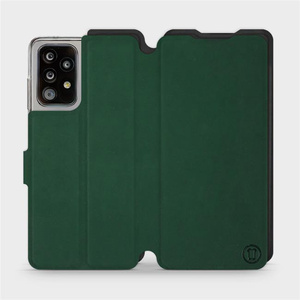 Etui Soft Touch do Samsung Galaxy A52S 5G - wzór Miejska zieleń z czernią