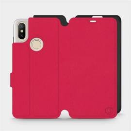 Etui Soft Touch do Xiaomi Mi A2 - wzór Żywa czerwień z czernią