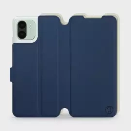 Etui Soft Touch do Xiaomi Redmi A2 - wzór Głęboki granat z platyną