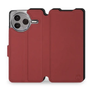 Etui Soft Touch do Xiaomi POCO F7 Pro 5G - wzór Zachodząca czerwień z czernią