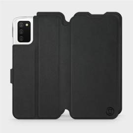 Etui Soft Touch do Samsung Galaxy A03S - wzór Satynowa czerń