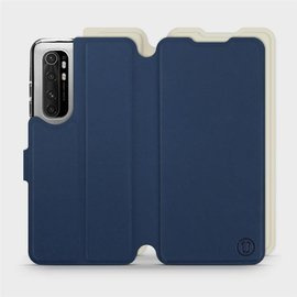 Etui Soft Touch do Xiaomi Mi Note 10 Lite - wzór Głęboki granat z platyną