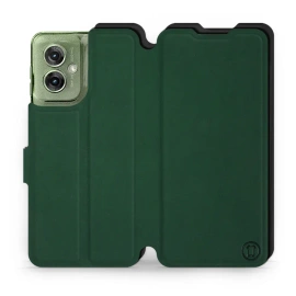 Etui Soft Touch do Motorola Moto G55 5G - wzór Miejska zieleń z czernią