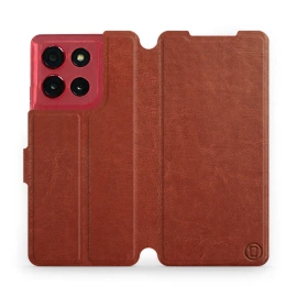 Etui do Motorola Moto G86 Power 5G - wzór Brown&Orange