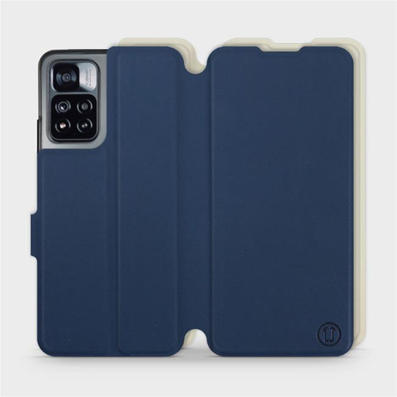 Etui Soft Touch do Xiaomi Redmi Note 11 Pro - wzór Głęboki granat z platyną