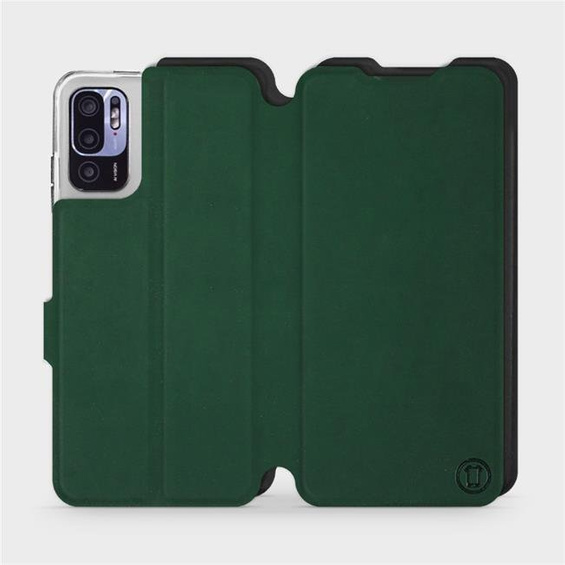 Etui Soft Touch do Xiaomi Redmi Note 10 5G - wzór Miejska zieleń z czernią
