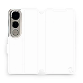 Etui do Vivo V50 Lite - wzór White&Orange