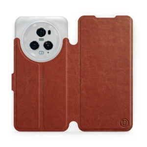 Etui do Huawei Honor Magic5 Pro 5G - wzór Brown&Gray