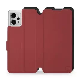 Etui Soft Touch do Motorola Moto G23 - wzór Zachodząca czerwień z czernią