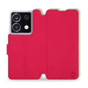 Etui Soft Touch do Xiaomi POCO X6 - wzór Żywa czerwień z platyną