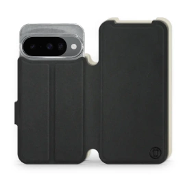 Etui Soft Touch do Google Pixel 10 - wzór Satynowa czerń z platyną