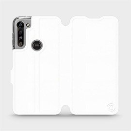 Etui do Motorola Moto G8 Power - wzór White&Orange