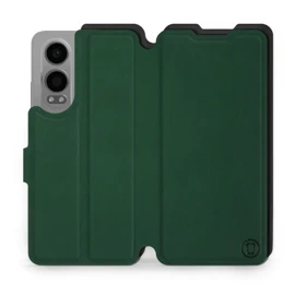 Etui Soft Touch do OnePlus Nord CE 4 Lite - wzór Miejska zieleń z czernią