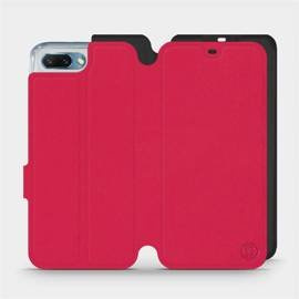 Etui Soft Touch do Huawei Honor 10 - wzór Żywa czerwień z czernią