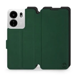 Etui Soft Touch do Xiaomi POCO C65 - wzór Miejska zieleń z czernią