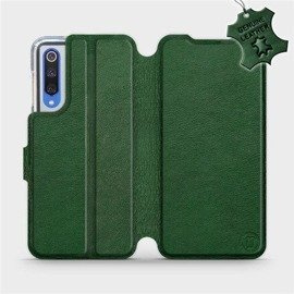 Etui ze skóry naturalnej do Xiaomi Mi 9 SE - wzór Green Leather